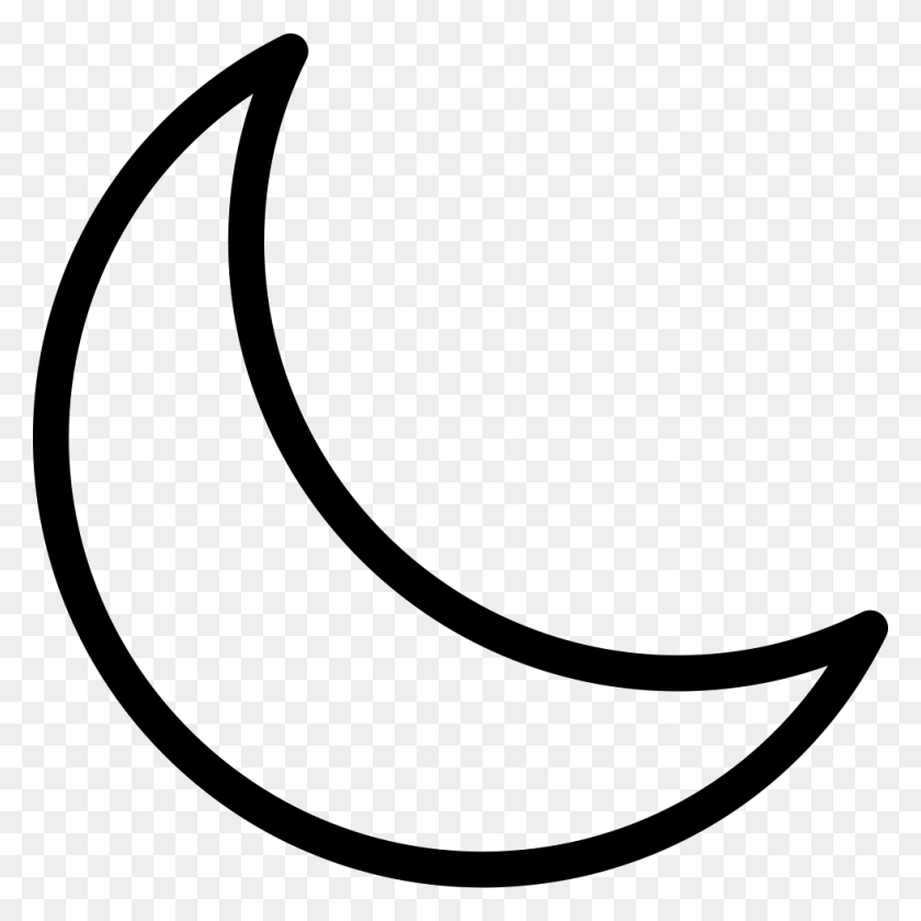 980x980 Crescent Moon Png Icon Free Download - Moon PNG Transparent