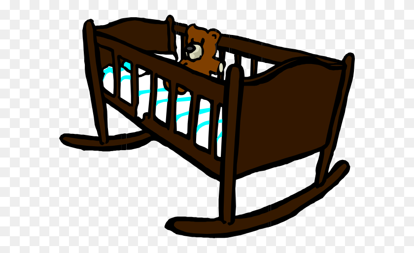 600x454 Crib Clipart Baby Bedroom, Crib Baby Bedroom Transparent Free - Bed Clipart Transparent