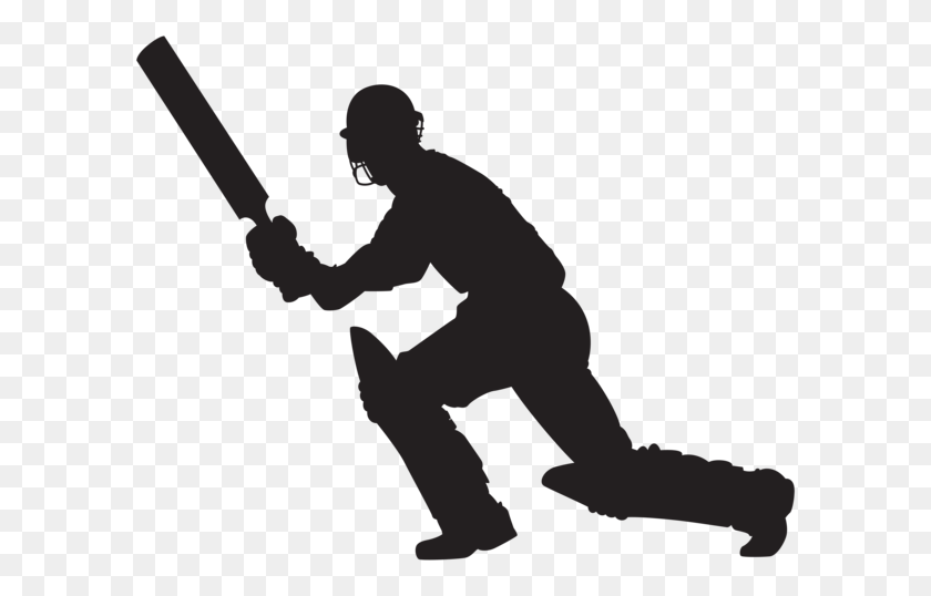 600x478 Cricket Player Silhouette Png Clip Art Gallery - Cricket Clipart