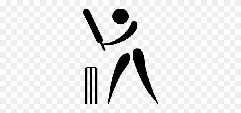 260x333 Cricket Team Clipart - Sports Fan Clipart