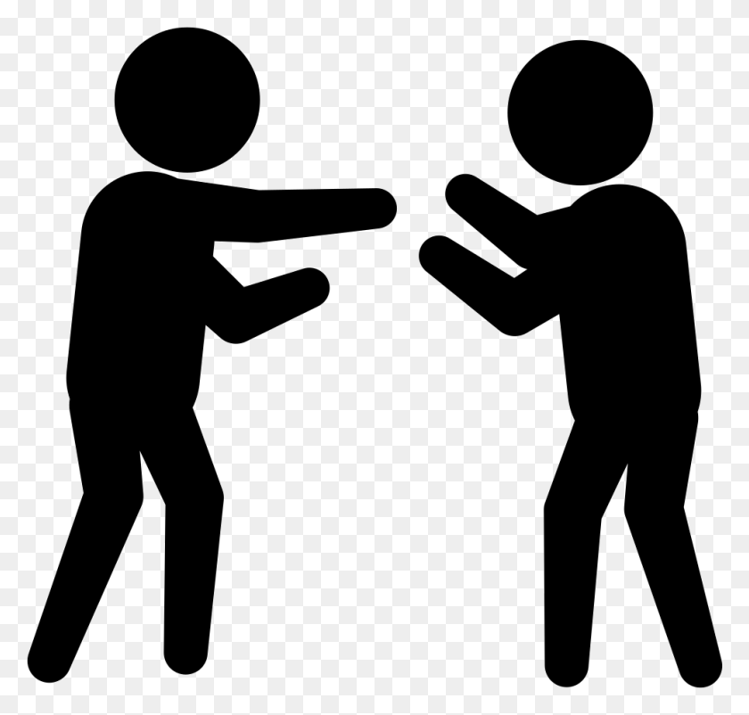 981x934 Criminal Fighting With A Person Png Icon Free Download - Fighting PNG