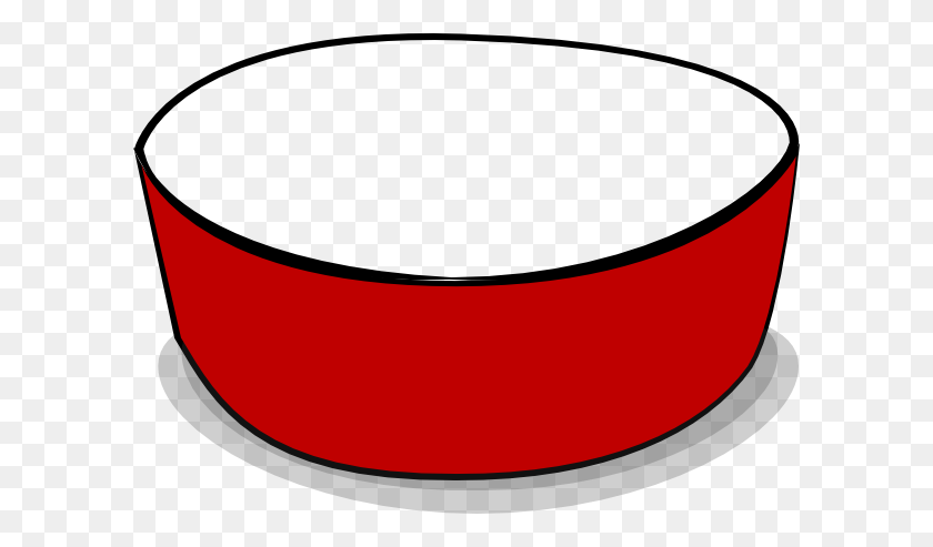 600x433 Crimson Red Empty Dog Bowl Clipart Png For Web - Dog Bowl PNG
