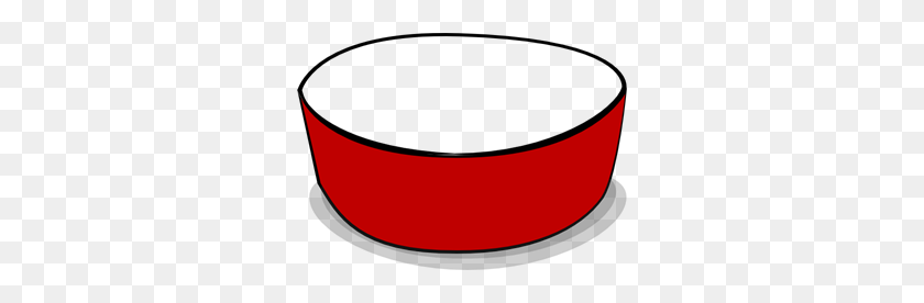 300x216 Crimson Red Empty Dog Bowl Png Clip Arts For Web - Bowl PNG