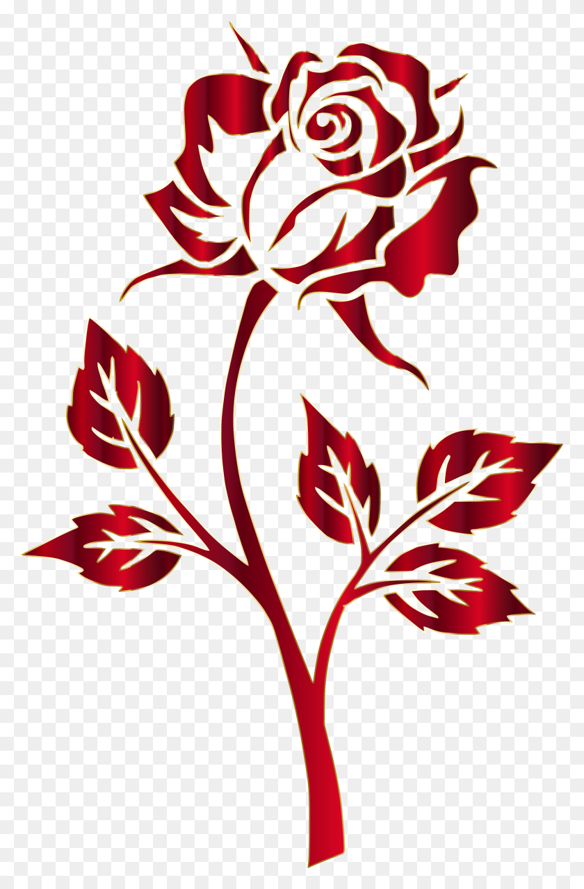 1477x2310 Crimson Rose Silhouette No Background - Flower Clipart Silhouette