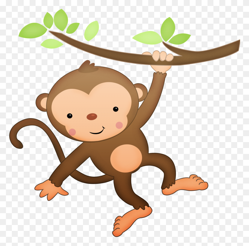 1482x1465 Cris Oliveira Monkey, Safari And Baby - Baby Safari Animals Clipart