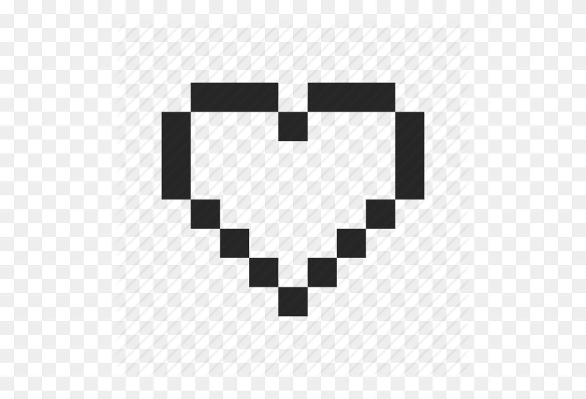 512x512 Critical, Dead, Empty, Heart, Min, None, Retro Icon - Zelda Heart PNG