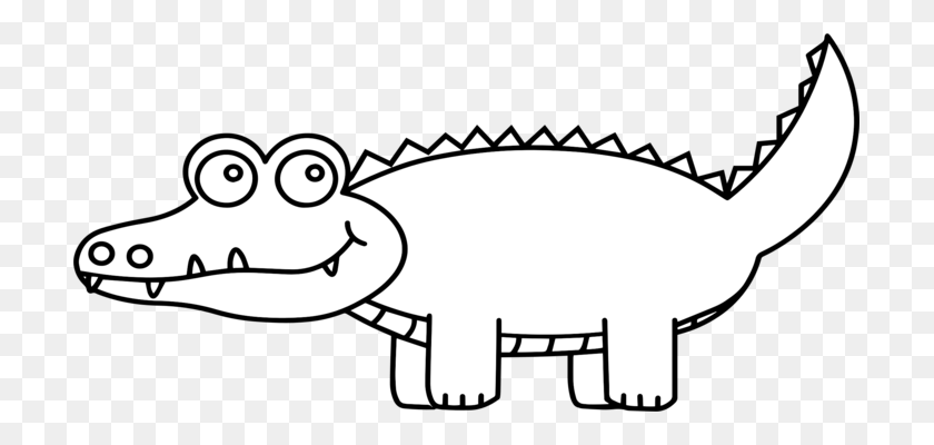 707x340 Crocodile Clip Alligators Drawing Computer Icons - Swamp Clipart Black And White