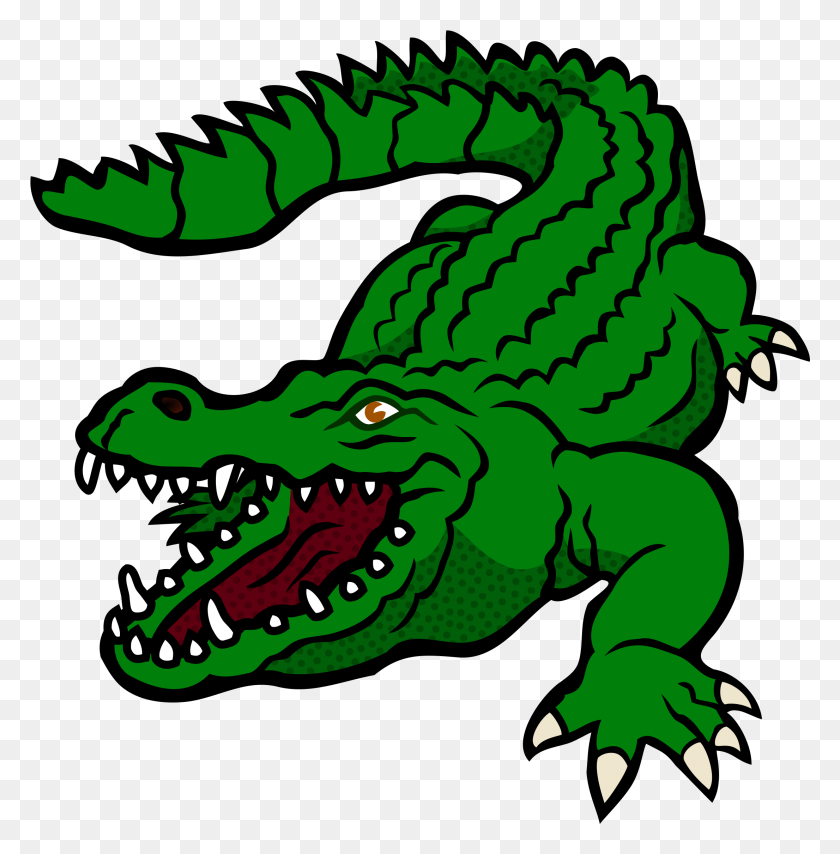 2211x2251 Крокодил Клипарт - Аллигатор Png