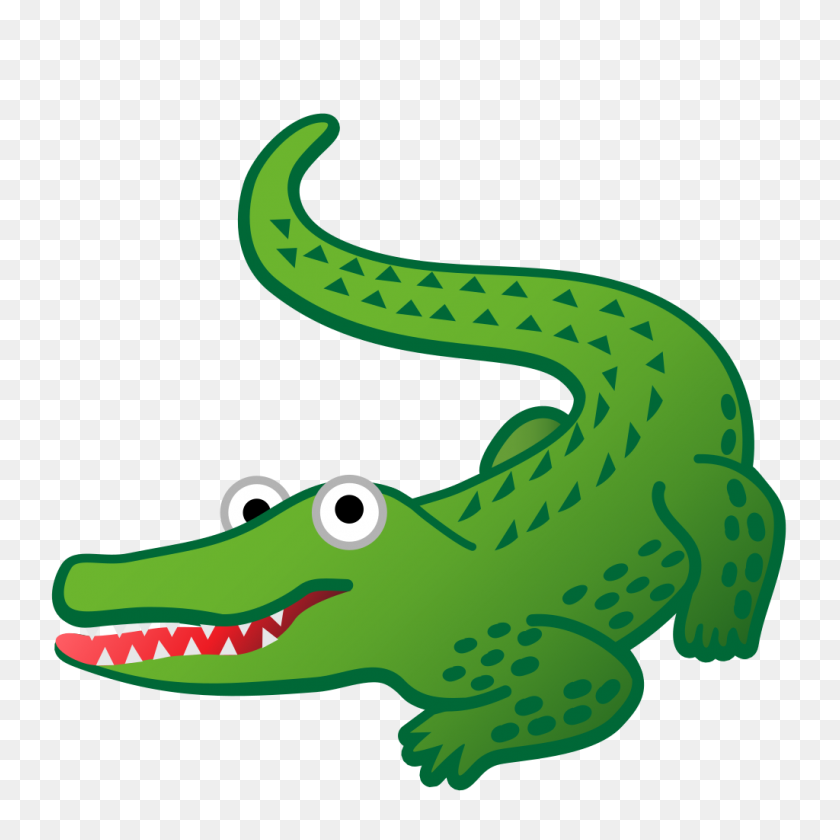 1024x1024 Значок Крокодил Ното Смайлики Животные Набор Иконок Природы Google - Крокодил Png