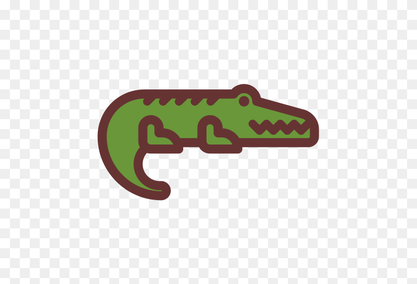512x512 Crocodile, Multicolor, Lovely Icon With Png And Vector Format - Crocodile PNG