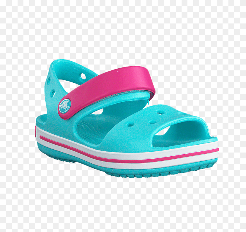 875x821 Crocs Crocband Sandal Pool Candy Pink Kids Casual Beach Summer - Crocs Png