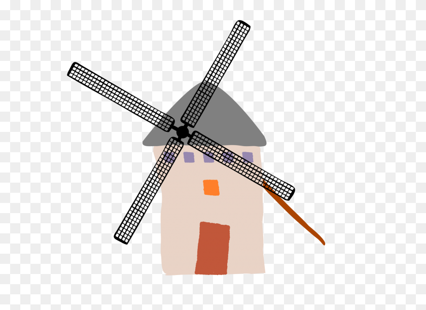 2400x1697 Crooked Windmill Icons Png - Windmill PNG