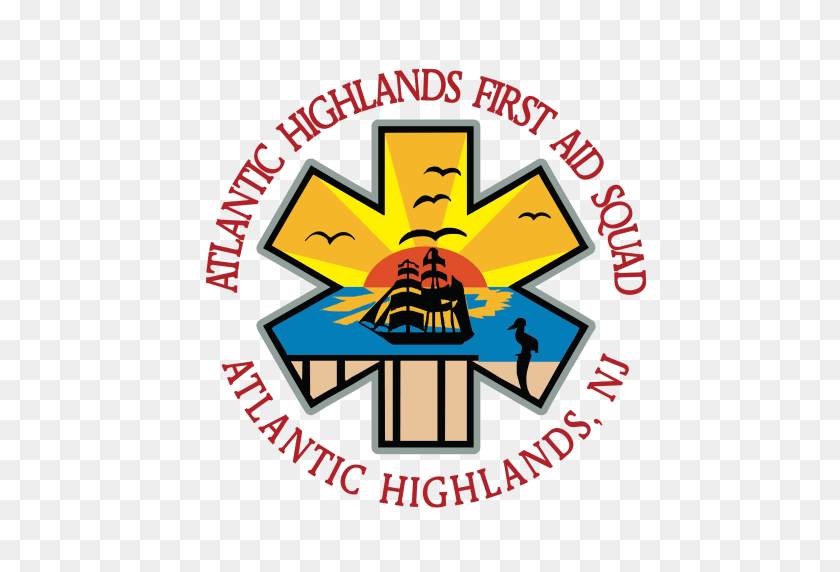 512x512 Cropped Ahfas Logo Clear Atlantic Highlands First Aid Squad - Squad PNG
