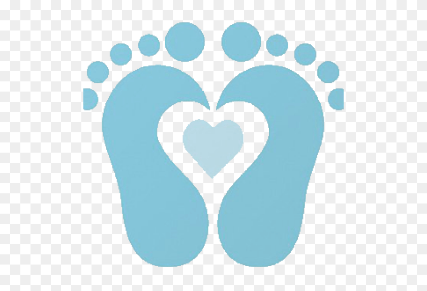 512x512 Cropped Baby Boy Footprint Clipart Platvoet Platteland - Baby PNG