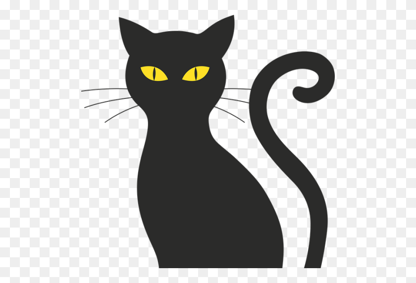 512x512 Gato Negro Recortado Png Cuidado De Gato Hospital - Gato Png Transparente