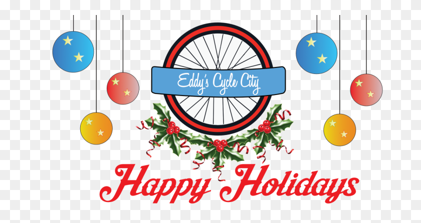 1500x743 Cropped Cropped Holiday Eddy's Cycle City - Happy Holidays PNG