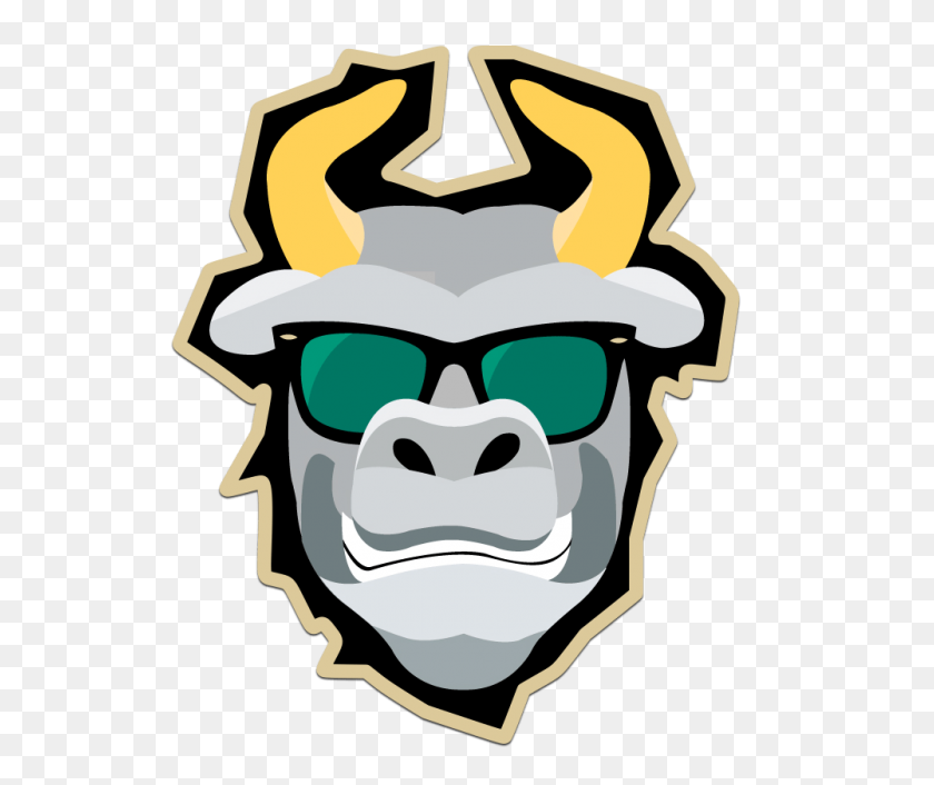1000x829 Обрезанный Обрезанный Логотип Soflobulls Com С Золотой Отделкой Скалистая Голова - Золотая Отделка Png