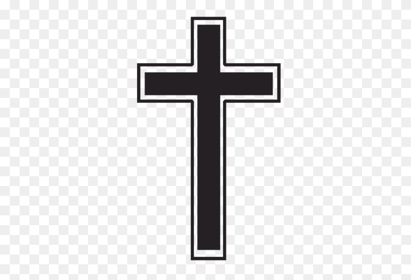 512x512 Обрезанный Крест Грейс Баптистской Церкви Бекслихит - Черный Крест Png