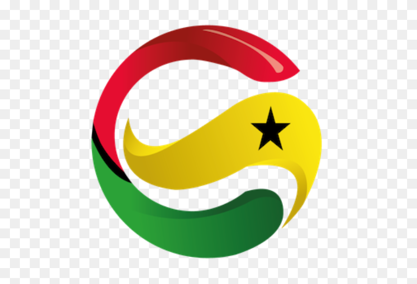 512x512 Обрезанный Значок Логотипа Gdhs - Флаг Ганы Png