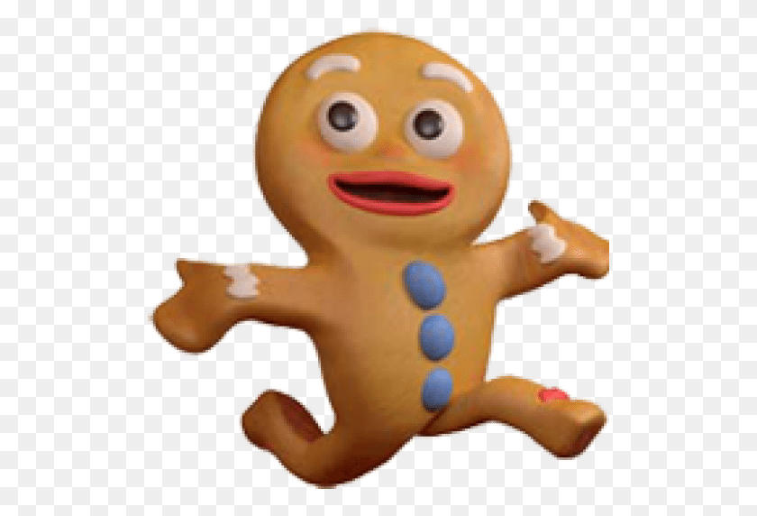 512x512 Cropped Genger Bread Man Right - Bread PNG