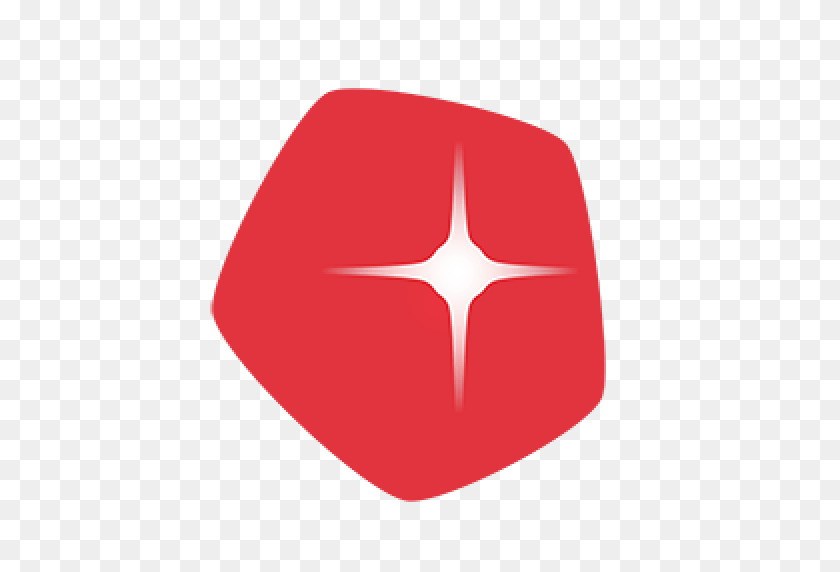 512x512 Обрезанные Блики С Логотипом Glarify - Красные Блики Png