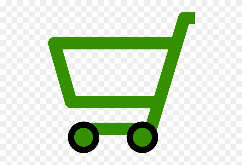 512x512 Cropped Green Shopping Cart Icon - Sage PNG