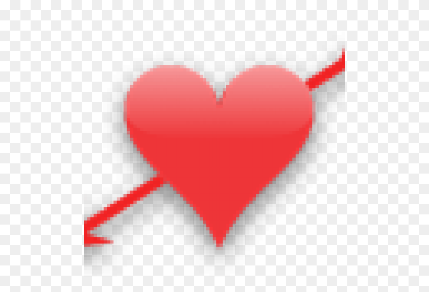 512x512 Recortada Corazón Corazón Flecha Servicio Veterinario Llc - Corazón Humano Png