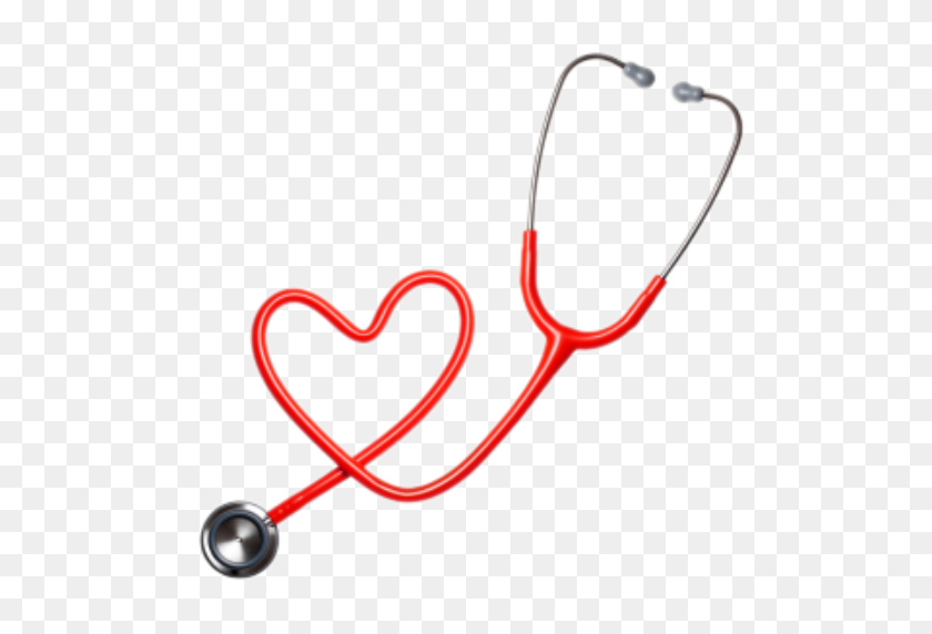 512x512 Corazón Recortado Estetoscopio Homeópata Durban Dr Fatima Hansa - Estetoscopio Png
