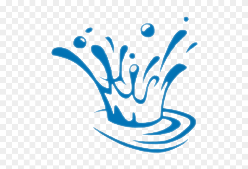 512x512 Обрезанный Логотип Синий - Прачечная Png