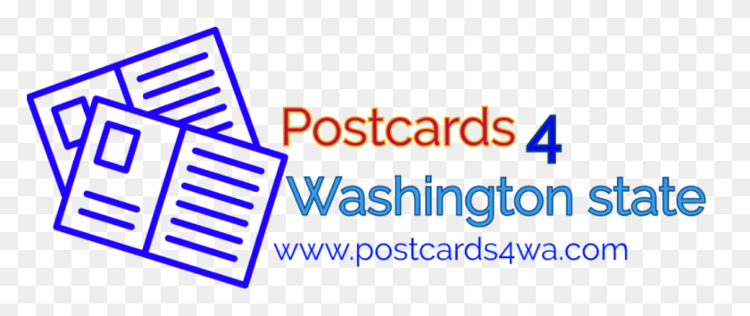 1050x396 Cropped Logomakr Postcards Washington - Washington State PNG