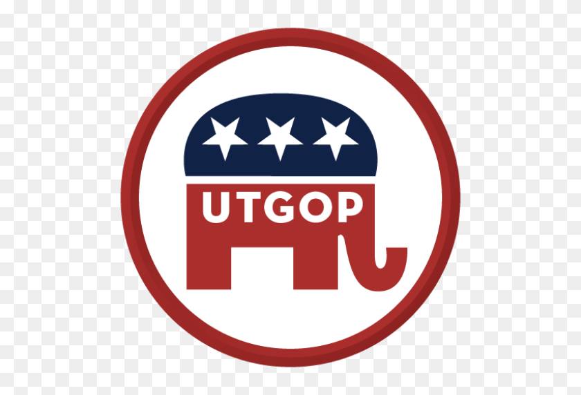 512x512 Recortada Logos Del Partido Republicano De Utah - Republicano Logotipo Png