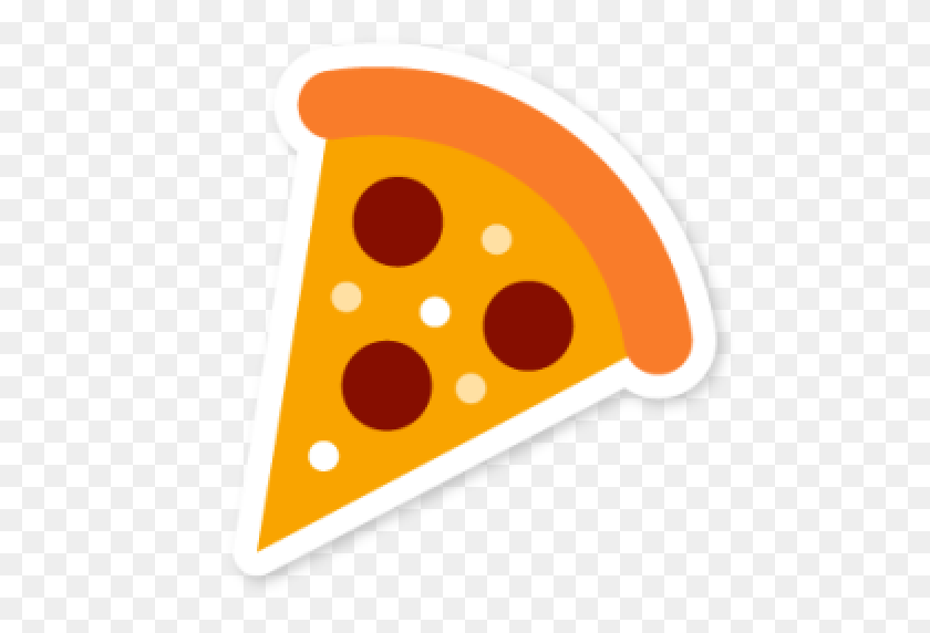 512x512 Значок Обрезанная Пицца - Значок Пицца Png
