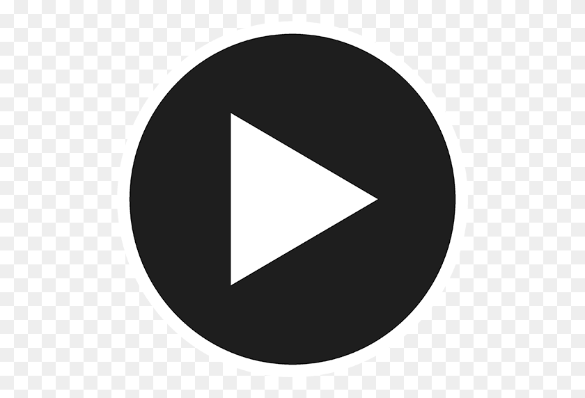 512x512 Обрезанная Кнопка Воспроизведения, Питер Шаген, Видеооператор - Кнопка Воспроизведения В Png Белый