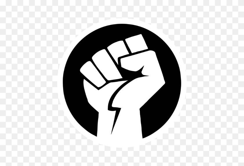512x512 Cropped Power Fist Bw Black History In The Bible - Power Symbol PNG