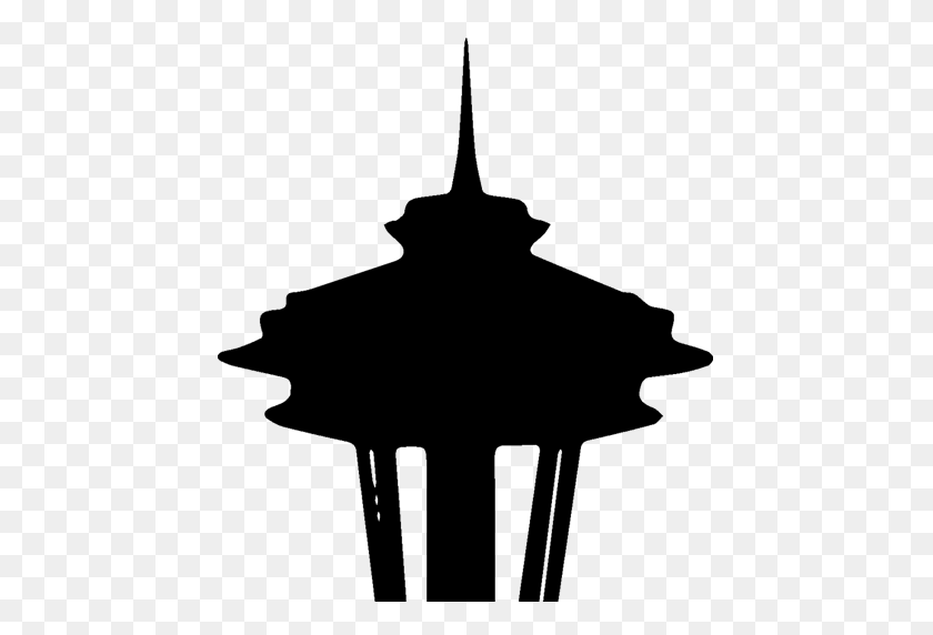 512x512 Aguja Espacial Recortada ¡Buenos Días, Seattle! - Imágenes Prediseñadas De La Aguja Espacial De Seattle