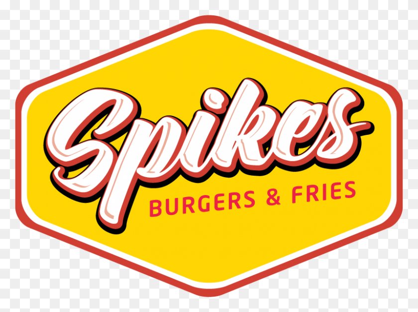 798x581 Cropped Spikes Logo Spikes Burgers Fries - Spikes PNG