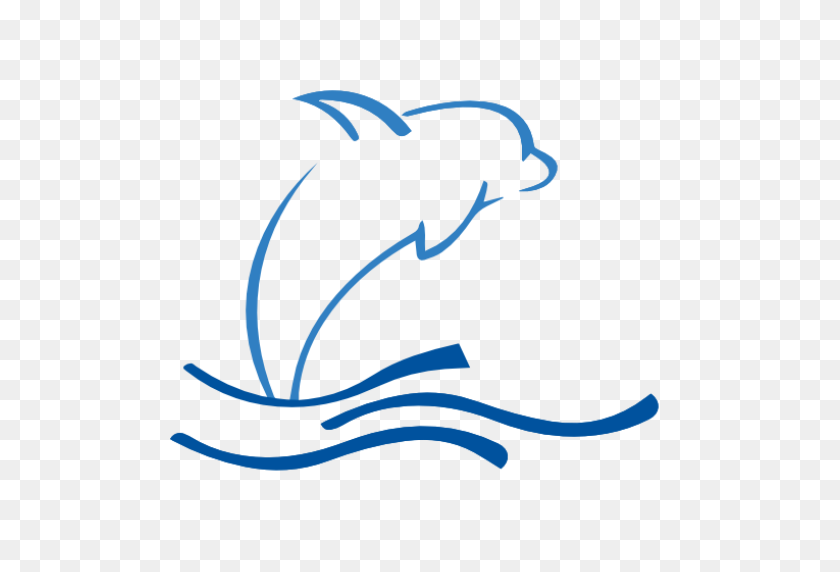 512x512 Cropped Swims Dolphin Swims - Dolphin PNG