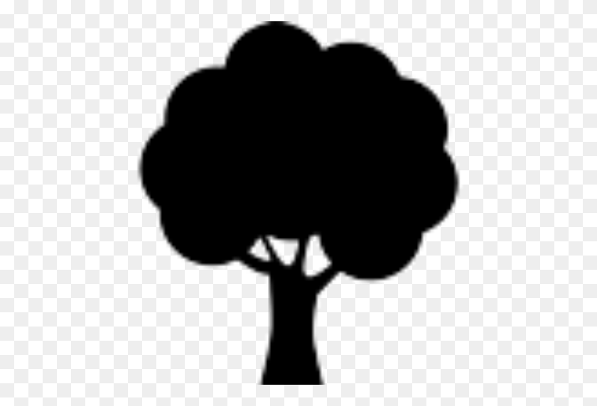 512x512 Cropped Tree Silhouette Wood - Tree Silhouette PNG