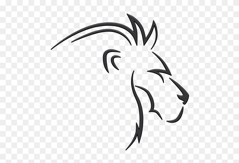 512x512 Обрезанное Сафари Дикой Природы Приключения Логотип Льва Дикой Природы Сафари - Логотип Лев Png