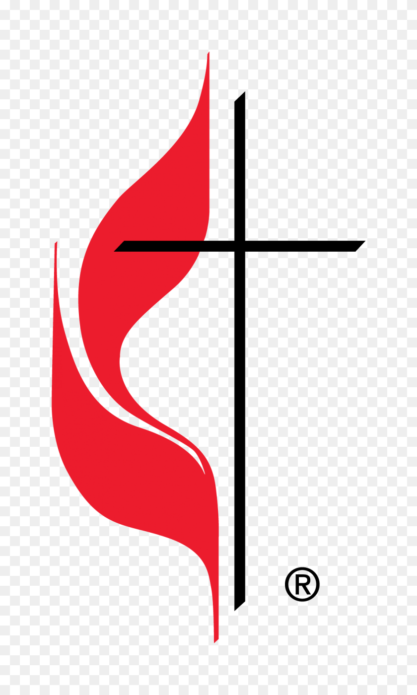 1058x1818 Cross And Flame The United Methodist Church - Red Cross Logo PNG