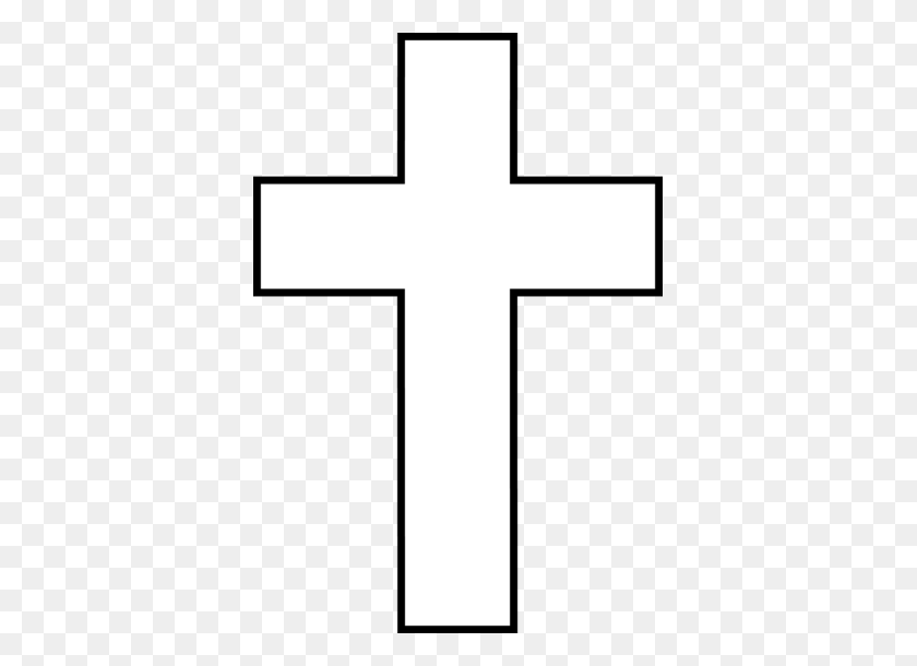 375x550 Cross Clipart Black And White - Three Crosses Clipart