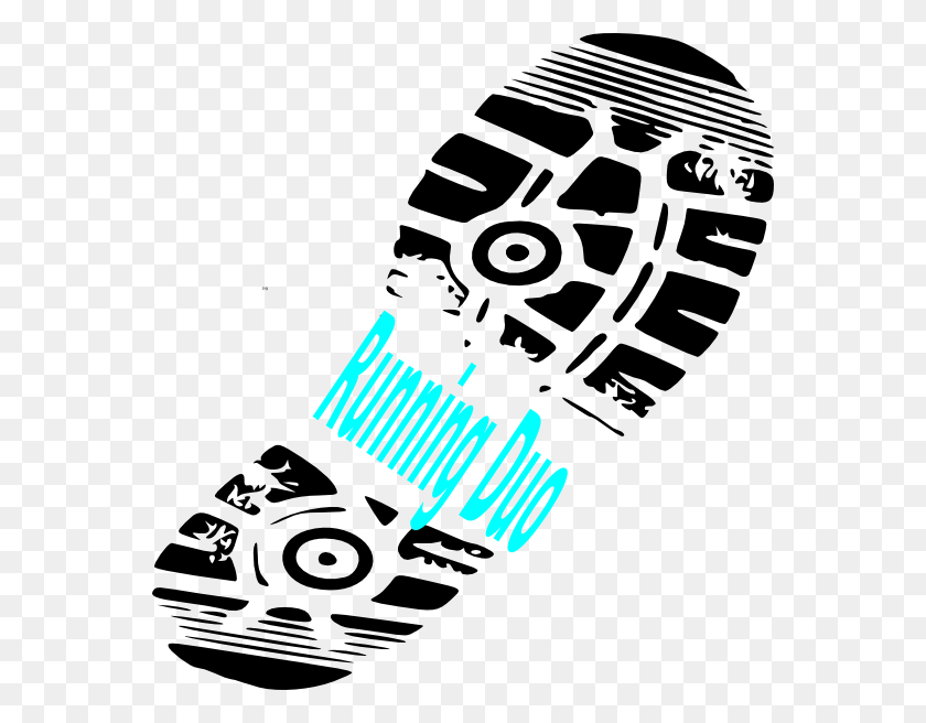 564x596 Cross Country Running Shoe Clip Art - Cross Country Running Clipart