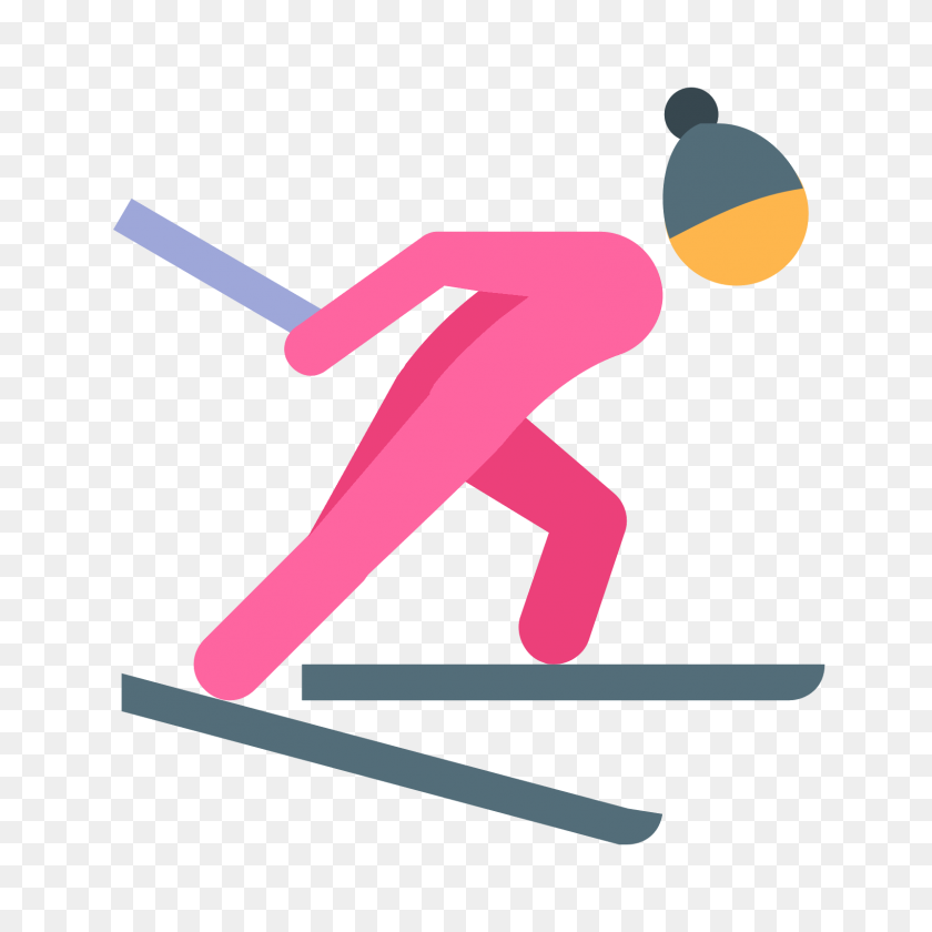 1600x1600 Cross Country Skiing Icon - Ski PNG
