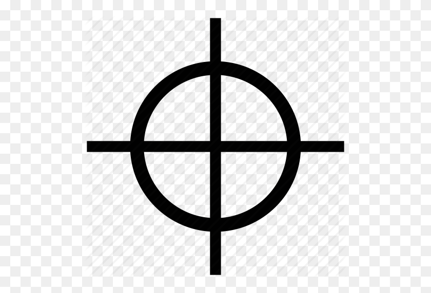 512x512 Cross, Crosshair, Fireframe, Midpoint, Reticle, Target Icon - Reticle PNG