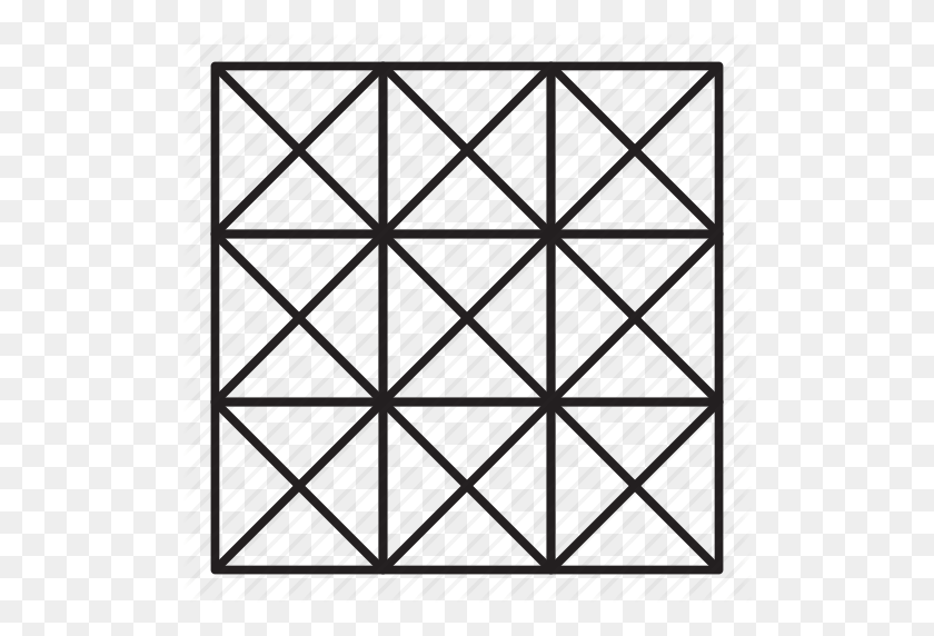 512x512 Cross, Grid, Pattern, X Mark Icon - Grid Pattern PNG