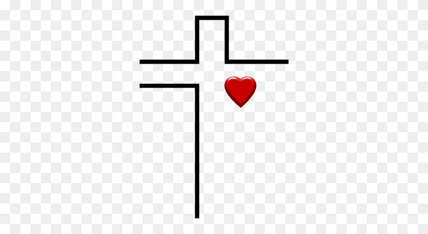 294x400 Cross Heart Cliparts - Cross Heart Clipart
