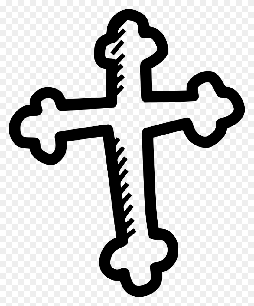 804x980 Cross Holy Jesus Christianity Christ Religion Png Icon Free - Jesus On The Cross PNG