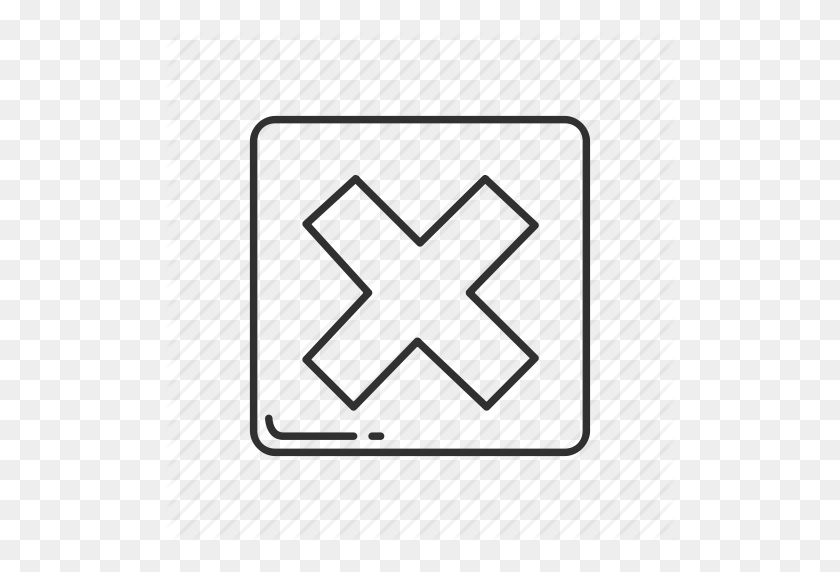 512x512 Marca De Cruz, Emoji, Marca De Cruz Cuadrada, Marca De X Cuadrada, X, Marca De X - X Emoji Png