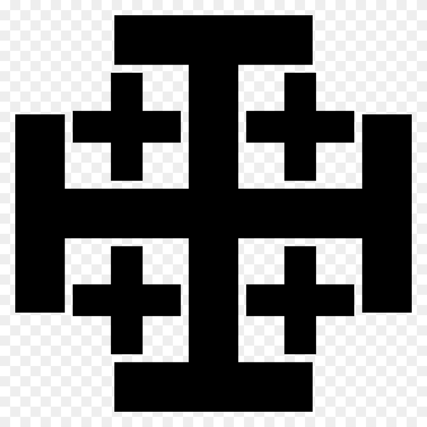2400x2400 Cross Of Jerusalem Clip Art Clipart The Xxxi - Minecraft Clipart Black And White
