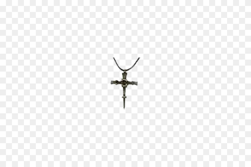500x500 Крест Гвоздей Ожерелье - Ожерелье Крест Png